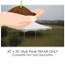 Party Tents Direct High Peak Canopy Event Tent Frame ONLY, 20' x 30'   